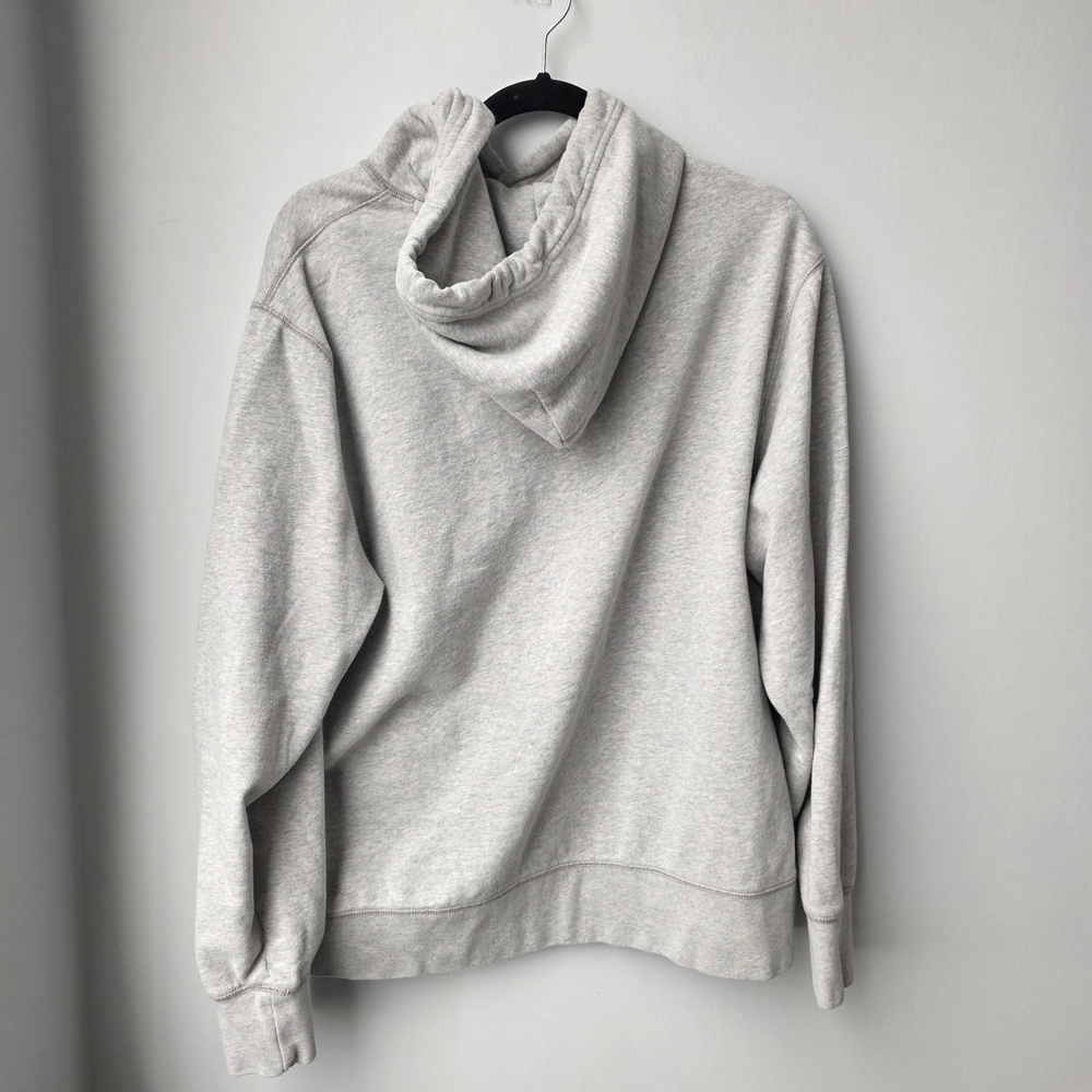 American Eagle Logo Hoodie Gray Pullover Size L 2000s American Eagle - Picture 3 of 9